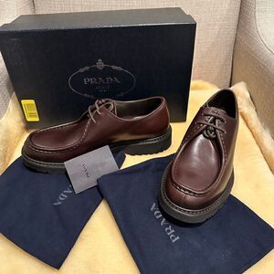 Prada men’s slip-on loafers size US 6, EU38,5-39 in brown